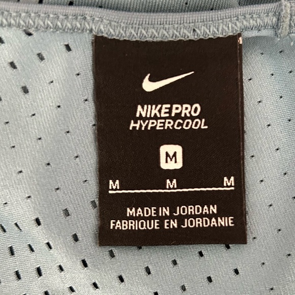 Nike Pro Hypercool womens athletic racer back blue tank top size M - Picture 11 of 12